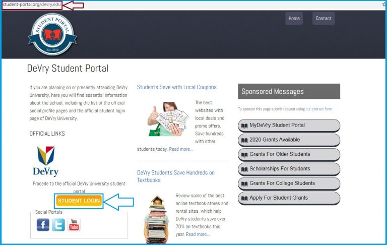 Devry Student Portal DeVry University Login Student portal devry edu