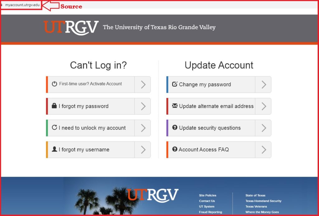 UTRGV Login