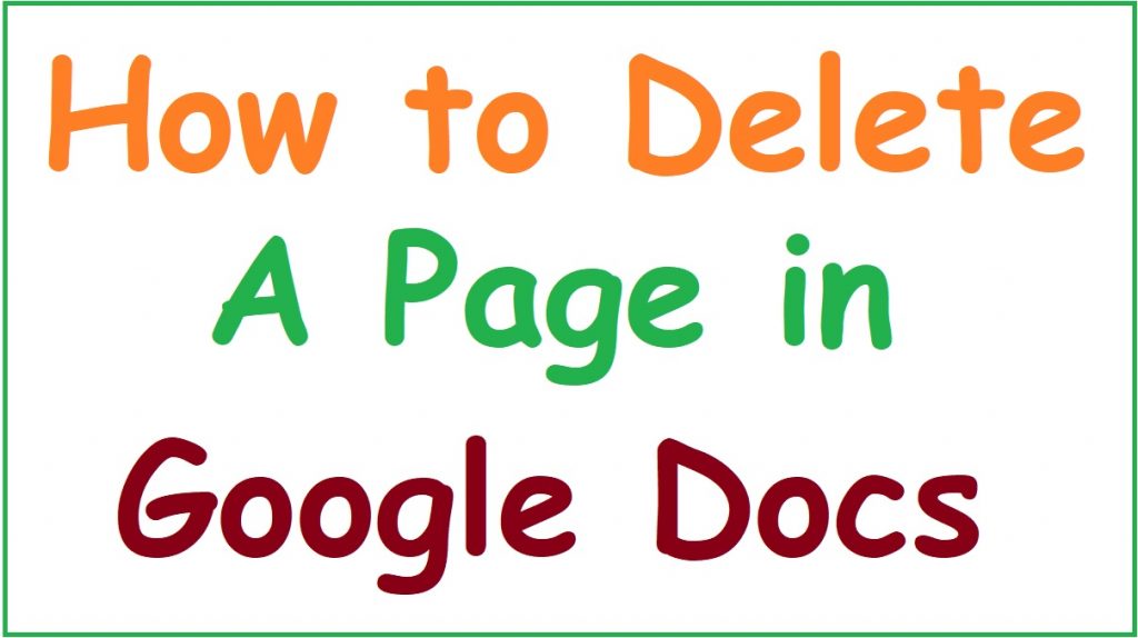 How To Start Another Page In Google Docs