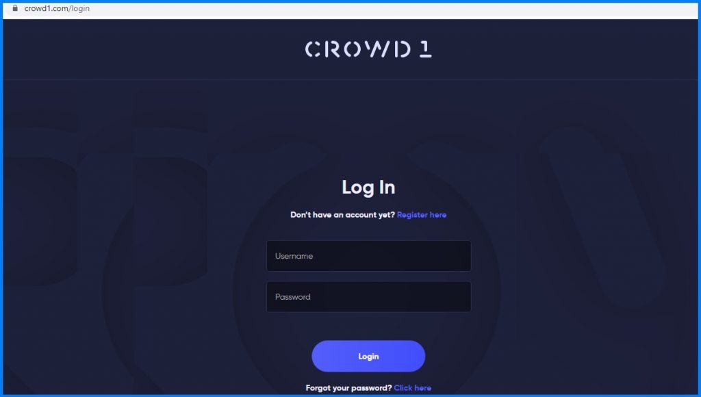 Crowd1 Login